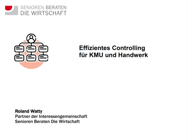 Präsentation Effizientes Controlling für KMU und Handwerk